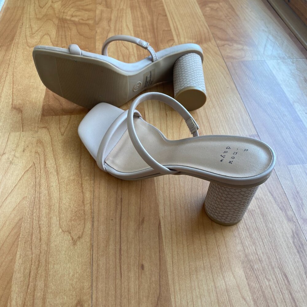 A New Day Neutral Heeled Sandal